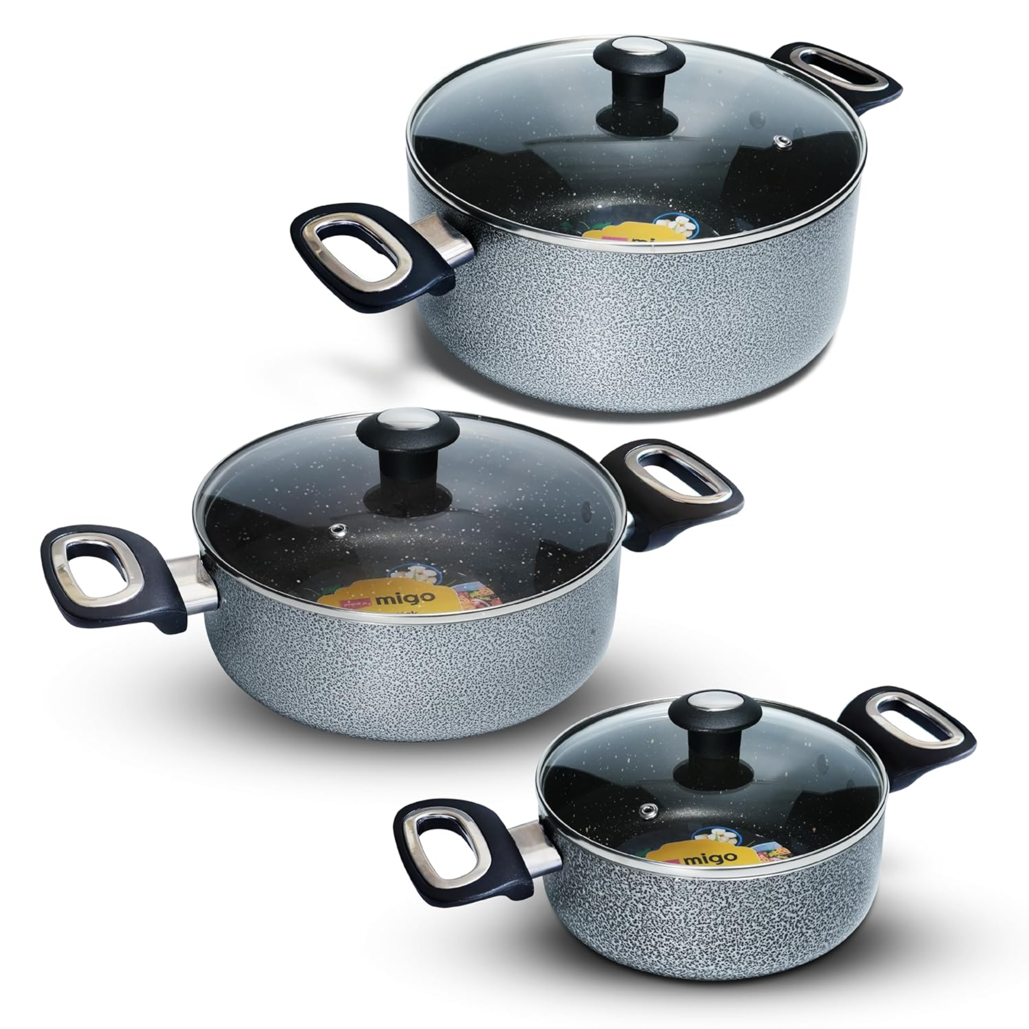 Impex Cook and Serve Casserole Set 6 Pcs Nonstick...
